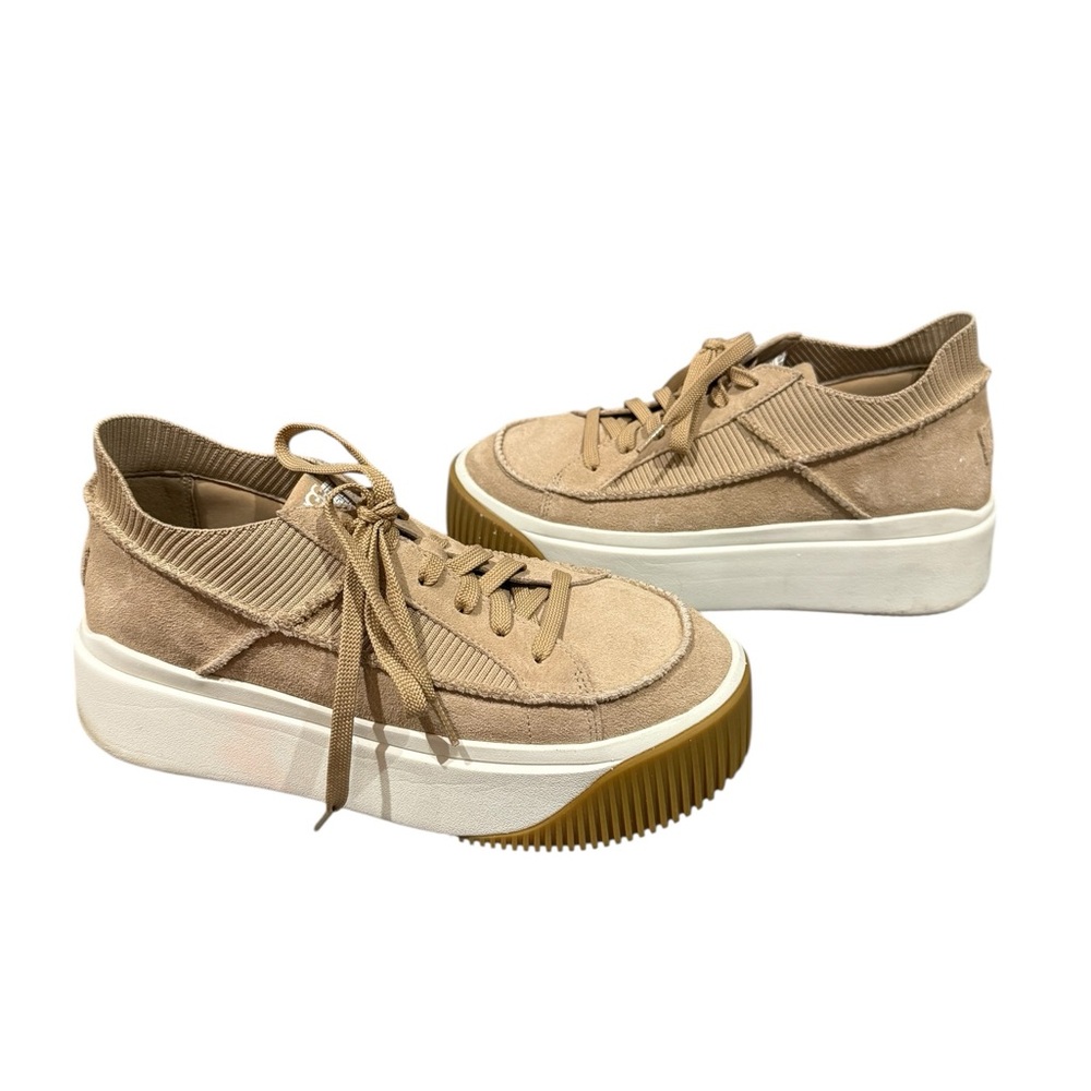 UGG Ez Duzzit Beige Platform Sneakers - Picture 5 of 11